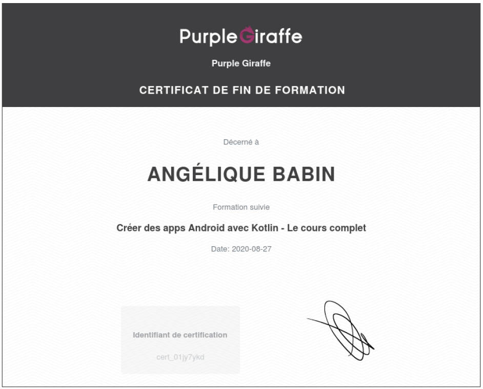 Certificat_PurpleGiraffe