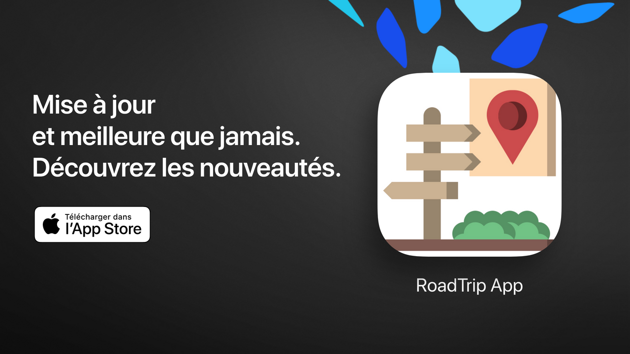 RoadTrip App sur l'App Store